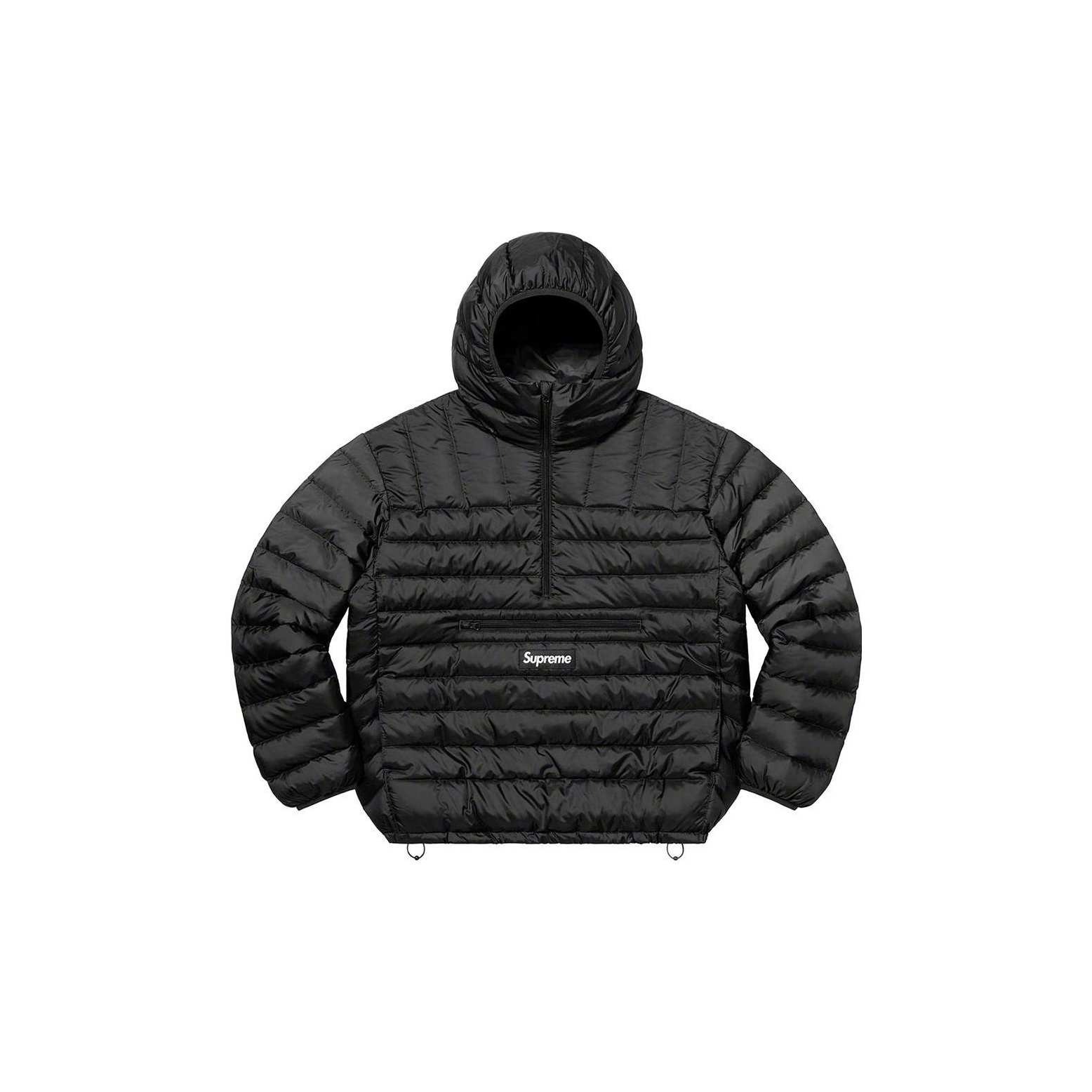 Supreme Micro Down Half Zip Hooded Pullover Medium Blue