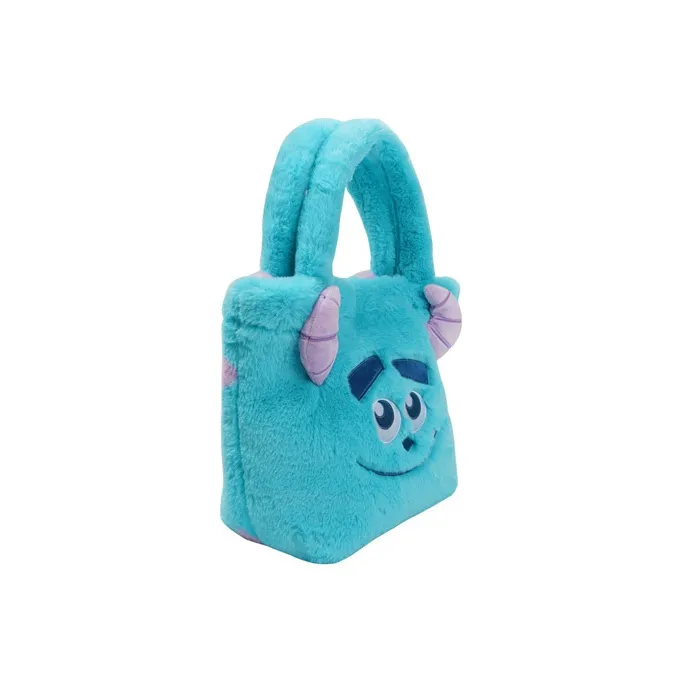 POTDEMIEL Rabbit Fur Handbag Regular Unisex Blue-1