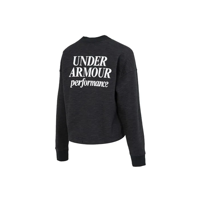 Under Armour Script Sweatshirts Women's Black-1