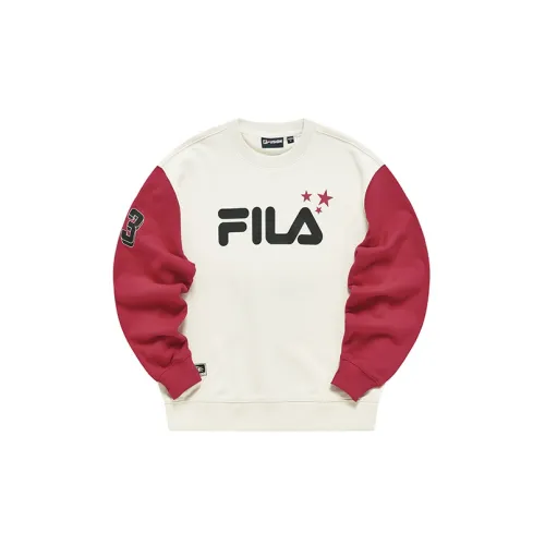 FILA FUSION Sweatshirts Women's Wheat Milk Color