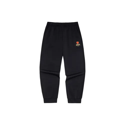 Erke Knitted Sweatpants Men Jet Black