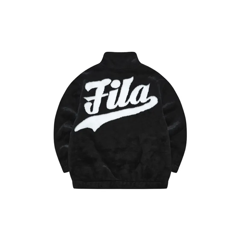 FILA FUSION Velvet Jackets Women's Pitch Black-1