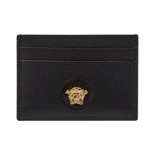 FANSIZHE La Medusa Cow Leather Card Holder Women's Black