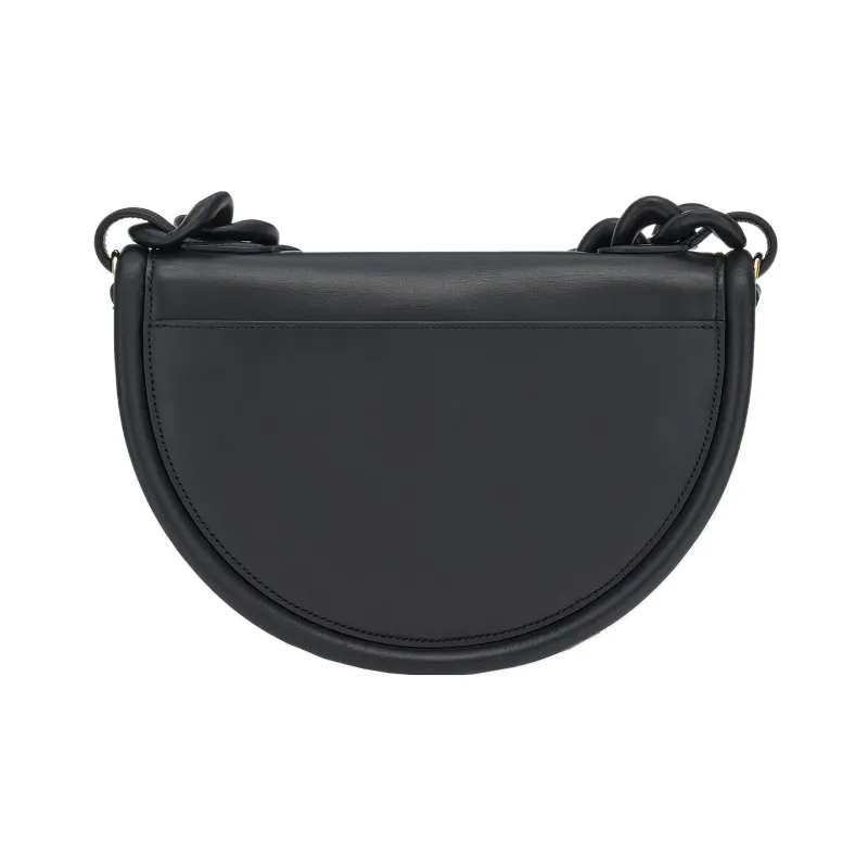 FERRAGAMO AURA Cow Leather Shoulder Bag Crossbody Bag Handbag Women's Black-2
