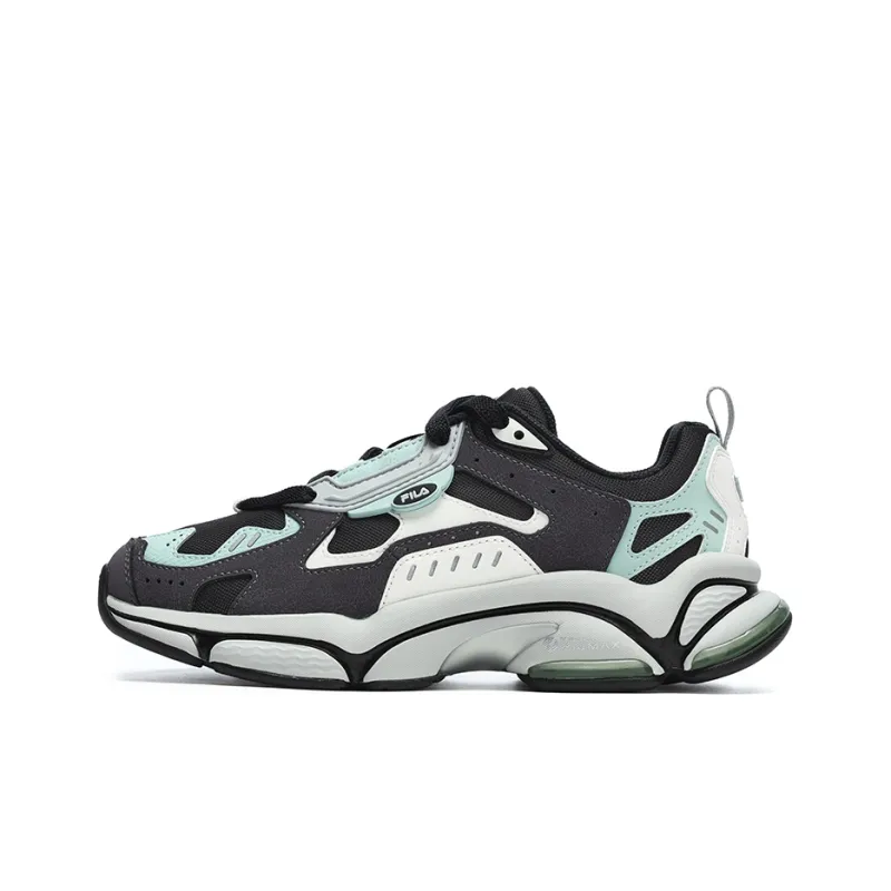 FILA FUSION Rjv D Low Top Running Shoes Women's Black Green-0