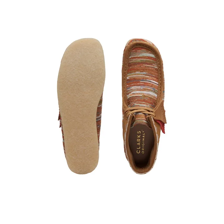 clarks Originals Wallabee Boot Ginger Fabric-6