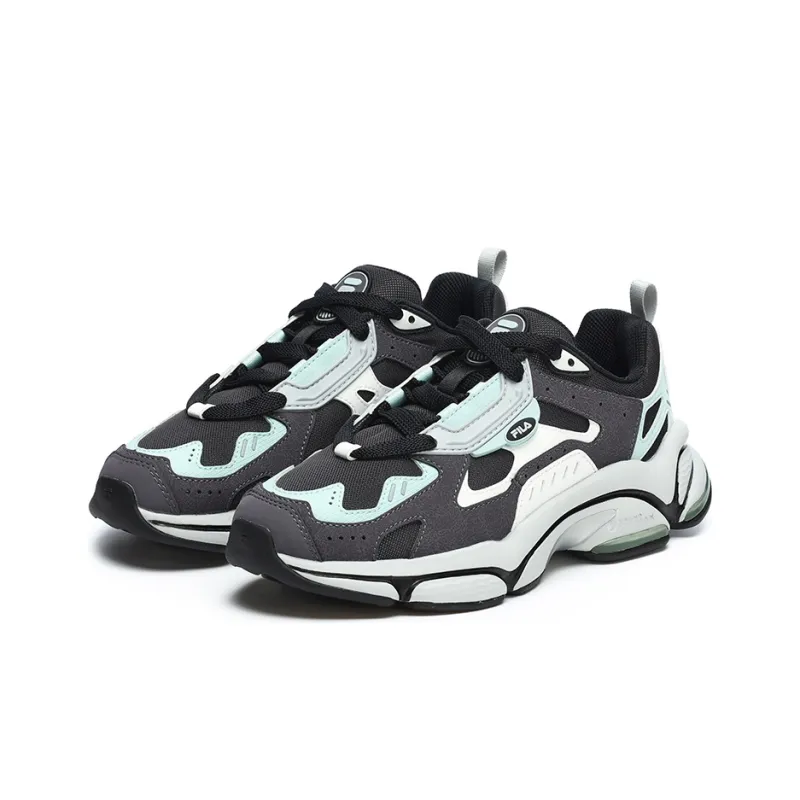 FILA FUSION Rjv D Low Top Running Shoes Women's Black Green-1