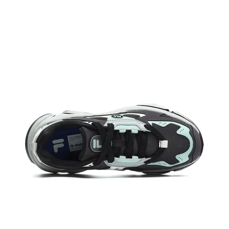 FILA FUSION Rjv D Low Top Running Shoes Women's Black Green-2