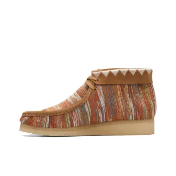 clarks Originals Wallabee Boot Ginger Fabric