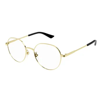 GUCCI Logo engraved Round frame Glasses