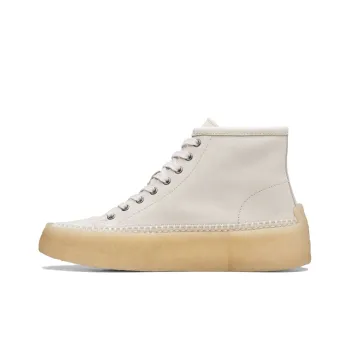 Clarks Caravan Mid Wear Resistant Balance Warm Mid Top Casual Shoes Men's White