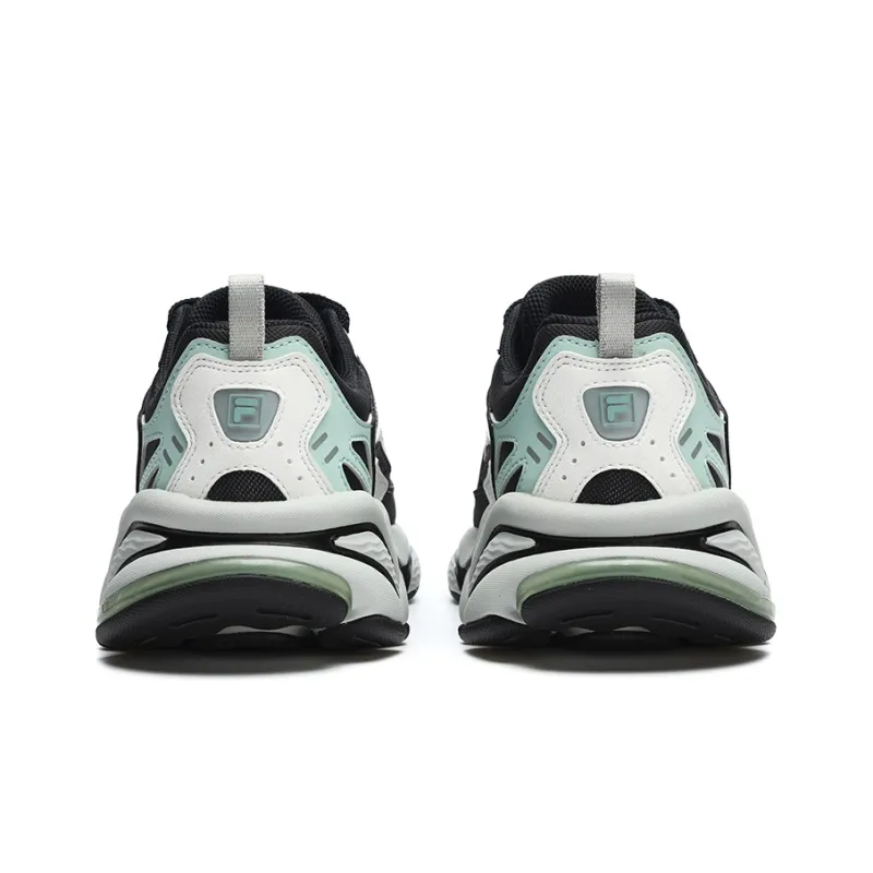 FILA FUSION Rjv D Low Top Running Shoes Women's Black Green-3