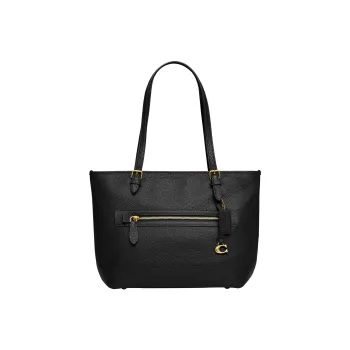 COACH Taylor Grain Leather Tote Bag, Shopping Bag, Shoulder Bag, Handbag Tubas Women's Black