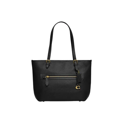 COACH Taylor Grain Leather Tote Bag, Shopping Bag, Shoulder Bag, Handbag Tubas Women's Black