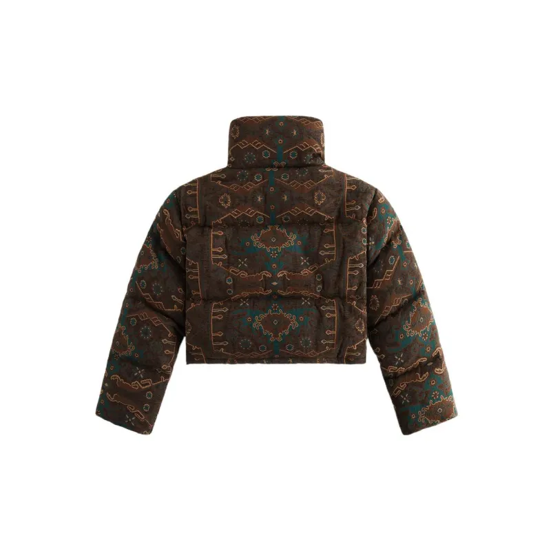 KITH Women's Shae Jacquard Cropped Puffer Jacket 'Incognito'-1