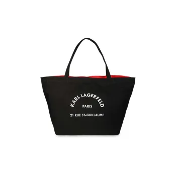 KARL LAGERFELD / Karl Lagerfeld Jeans Rue St-Guillaume Canvas Tote Bag