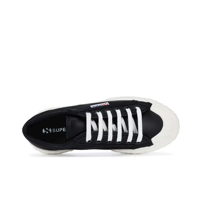 SUPERGA Skateboard Shoes Women's Low Top Black-2