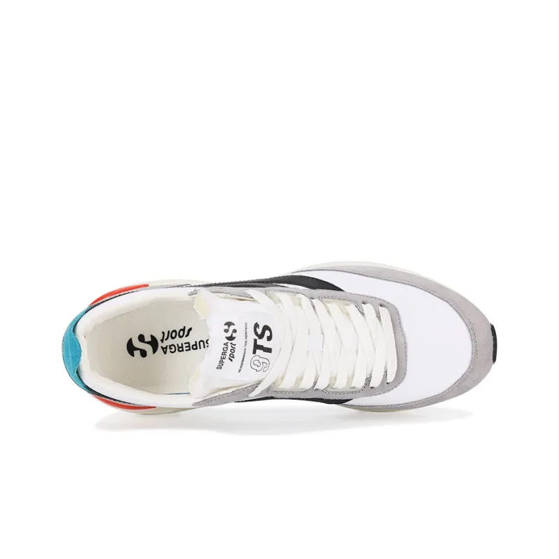 SUPERGA Low-Top Casual Shoes Unisex White Gray Black-2