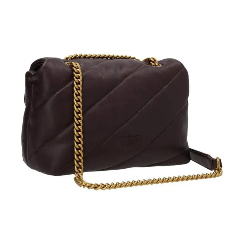 PINKO Puff Sheepskin Bird Bag Swan Bag Crossbody Bag Shoulder Bag Women's Purple-1