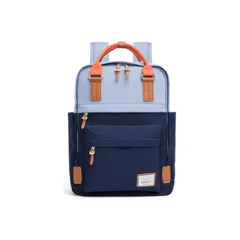 SOSITE Nylon Backpack Medium Size Unisex Sea Blue, Army Green, Beige Yellow, Verdigris