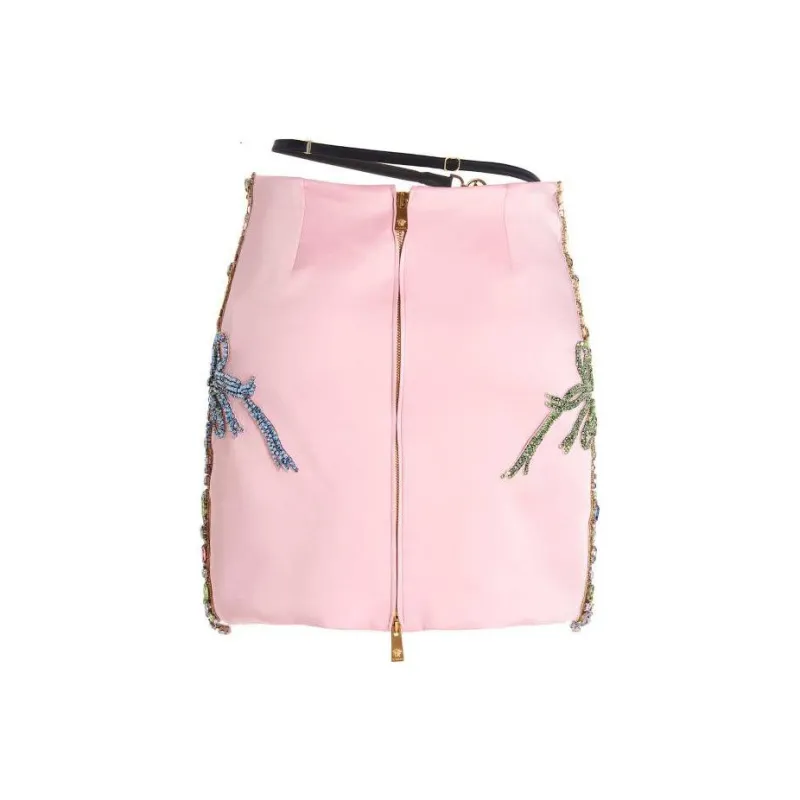 VERSACE Casual Short Skirts Women's Pink-1