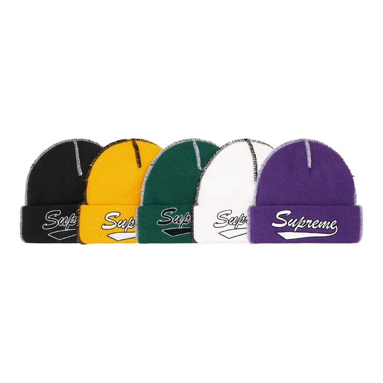 Supreme Contrast Stitch Beanie FW22-4