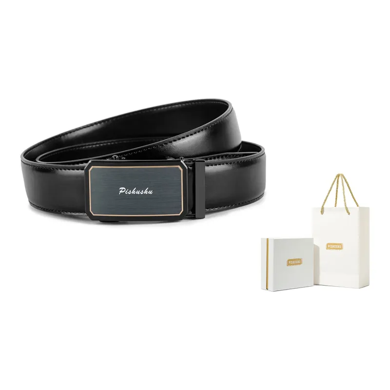 PISHUSHU Leather Belts Men-5