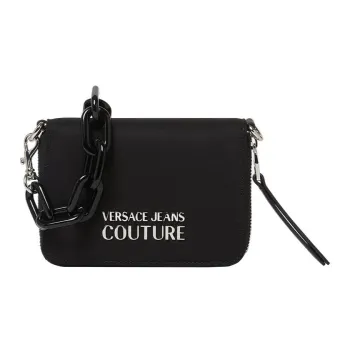 VERSACE JEANS COUTURE Polyamide With Polyester Card Holder Wallet Women's Black