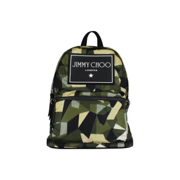 Jimmy Choo Polyester Backpack Men's Green