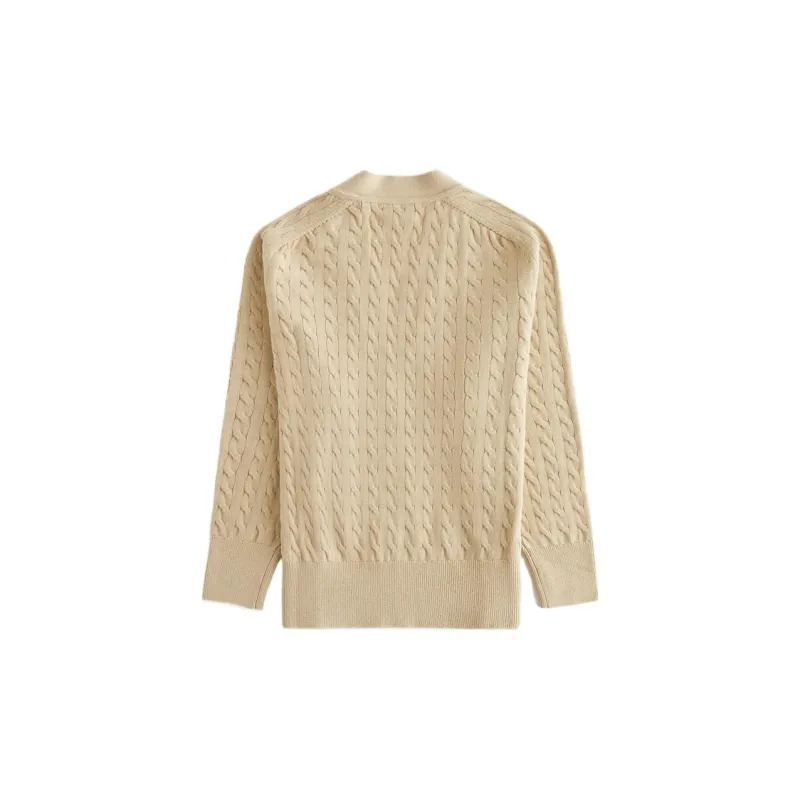 KITH Women's Roman Cable Knit Cardigan 'Birch'-1