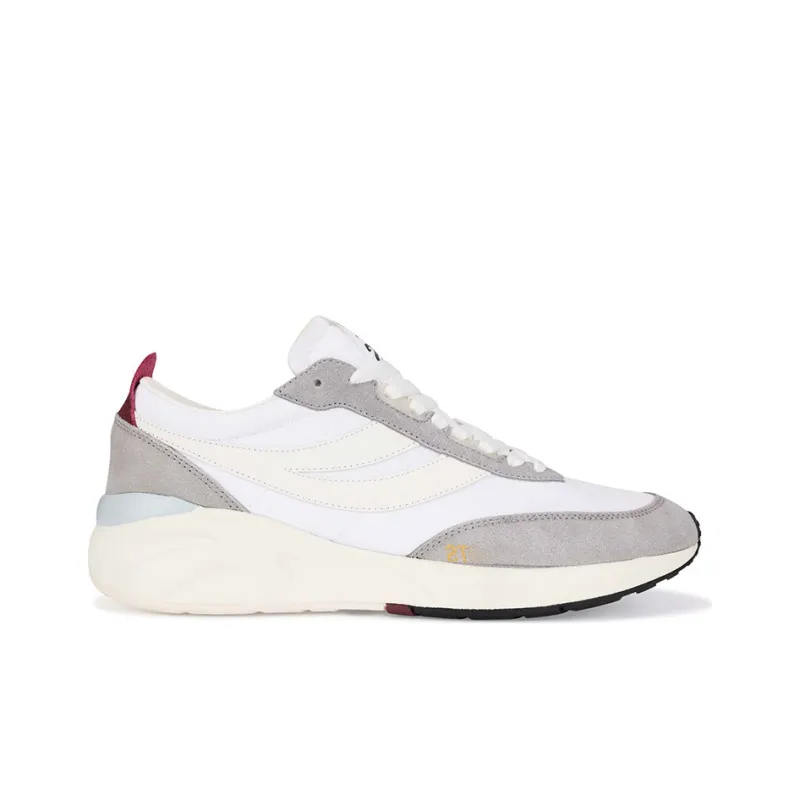 SUPERGA Casual Shoes Unisex Low-Top White Burgundy Ice Blue-1