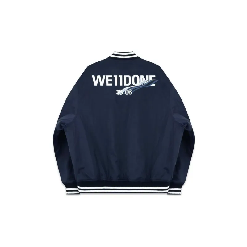 WE11DONE Baseball Jerseys Unisex Navy-1