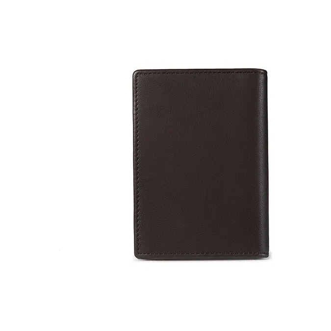 Jeep Genuine Leather Card Holder Small Size Men's Coffee-3