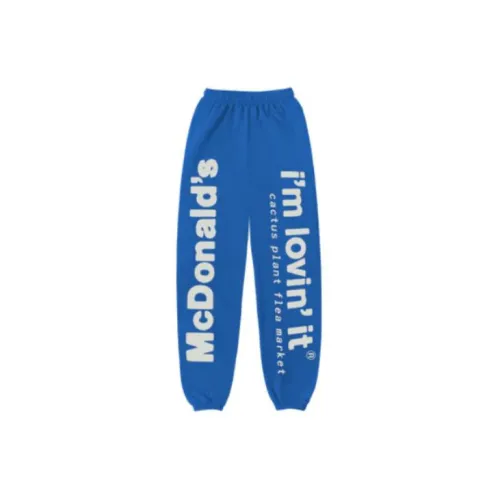 Mcdonald's X Cactus Plant Flea Market Knitted Sweatpants Unisex Blue