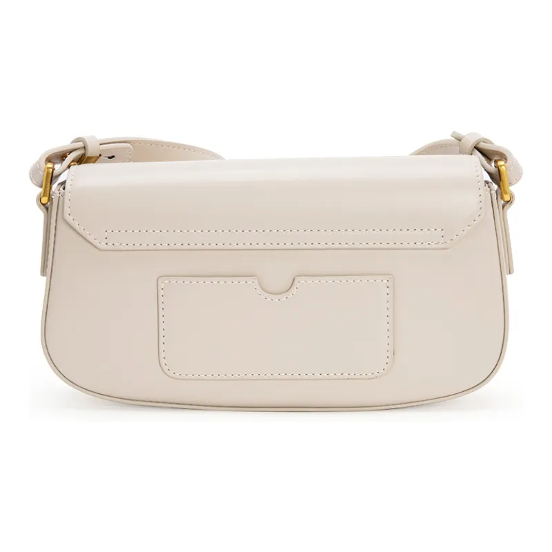 VENOF Cow Leather Shoulder Bag Trumpets Women's Pear Brown/Vintage Red/Fran White-16