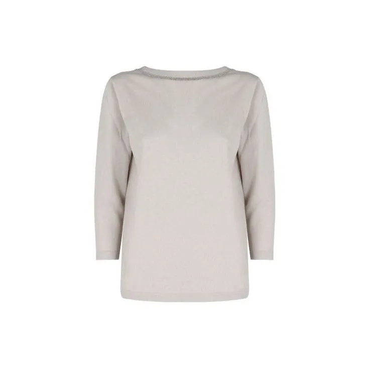 Fabiana Filippi V Neck Embellished Knitted Jumper-1