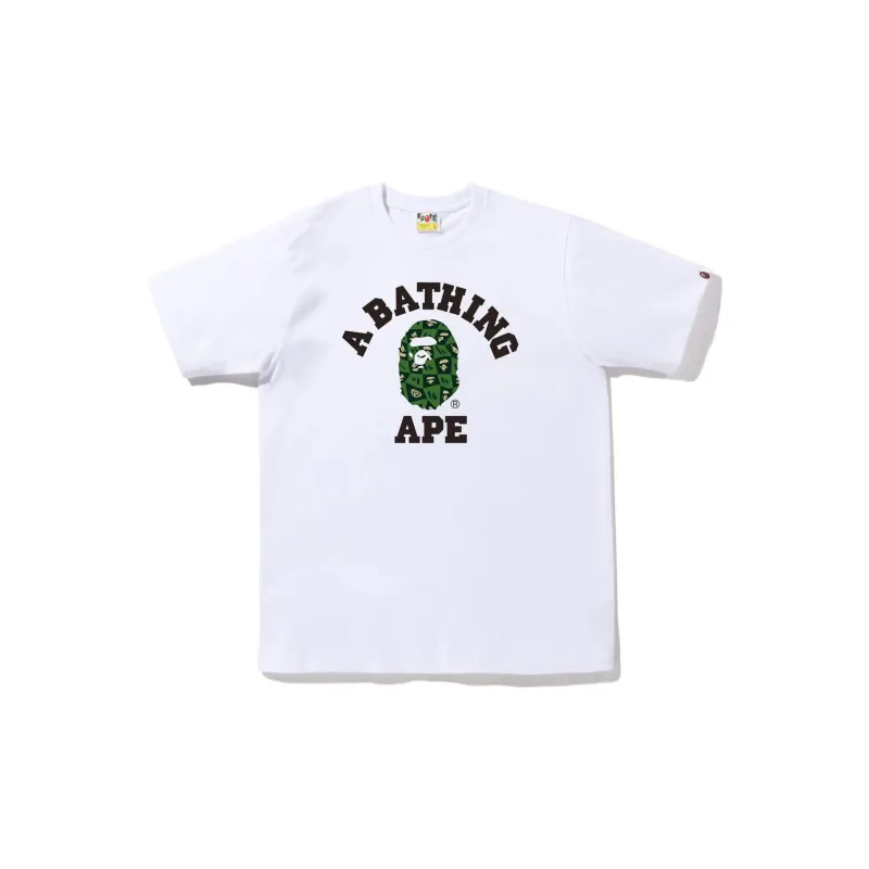 Bape Distortion College Tee-0