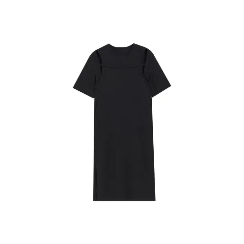 Ouyang Short-Sleeved Dresses Women's Black