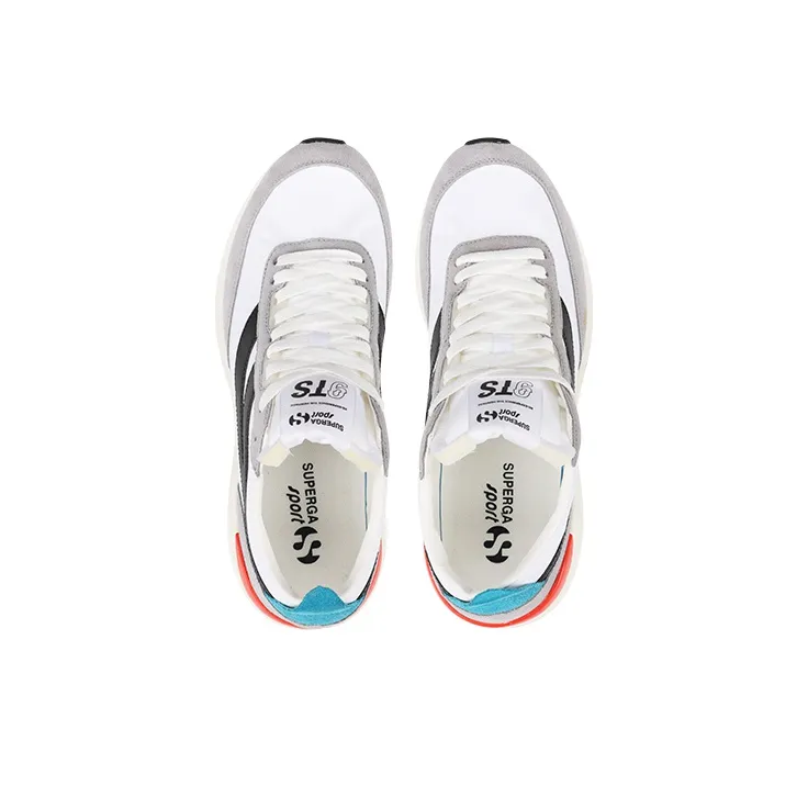 SUPERGA Low-Top Casual Shoes Unisex White Gray Black-3