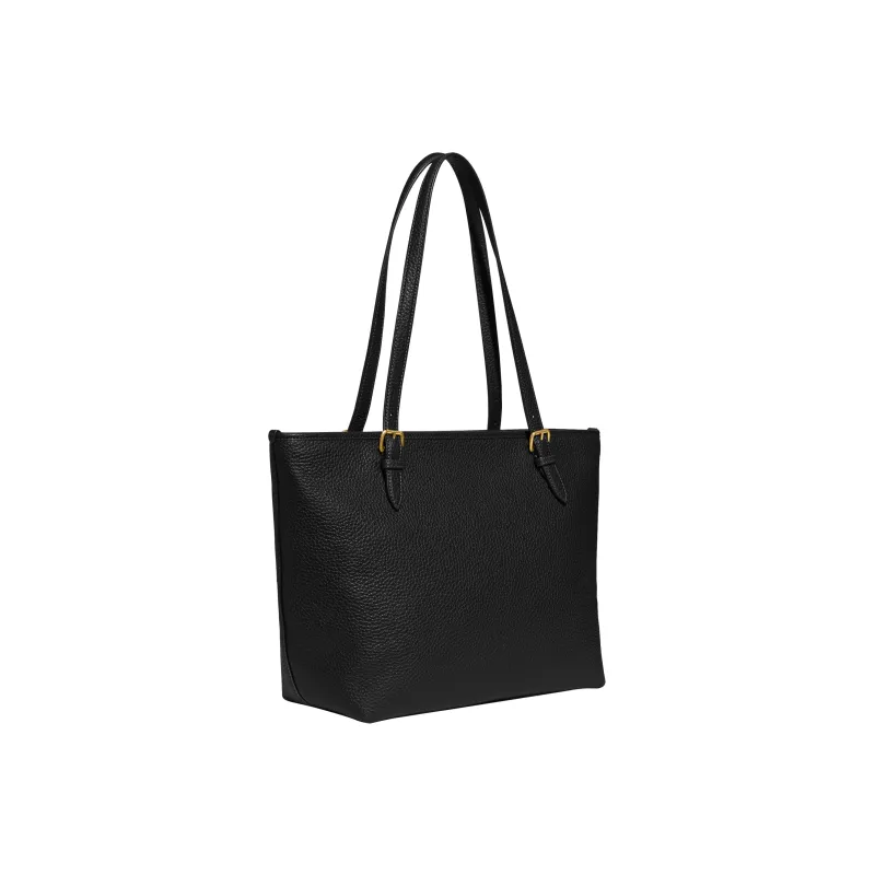COACH Taylor Grain Leather Tote Bag, Shopping Bag, Shoulder Bag, Handbag Tubas Women's Black-2