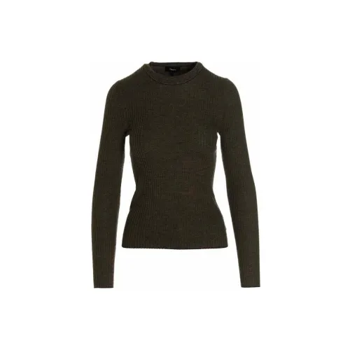 THEORY Sweater Women's Gray Green