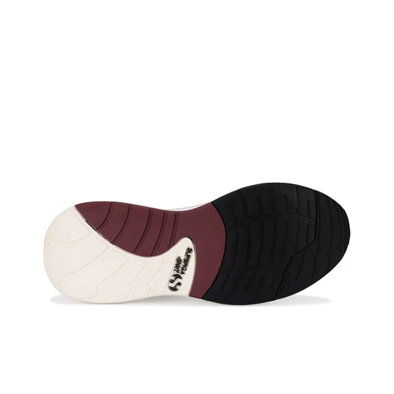 SUPERGA Casual Shoes Unisex Low-Top White Burgundy Ice Blue-5