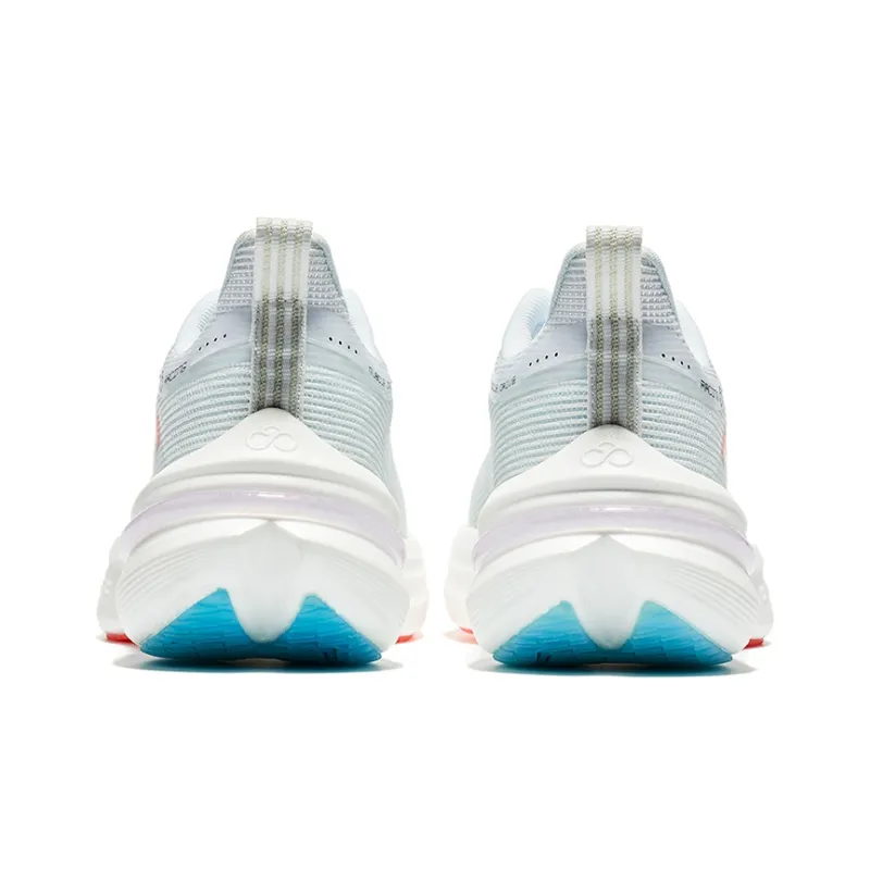 Erke Qitan 4.0 Pro Running Shoes Women's Low Top True White/Neon Orange Pink-3