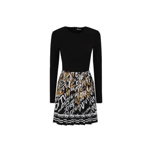 VERSACE JEANS Long-Sleeved Dresses Women's Black