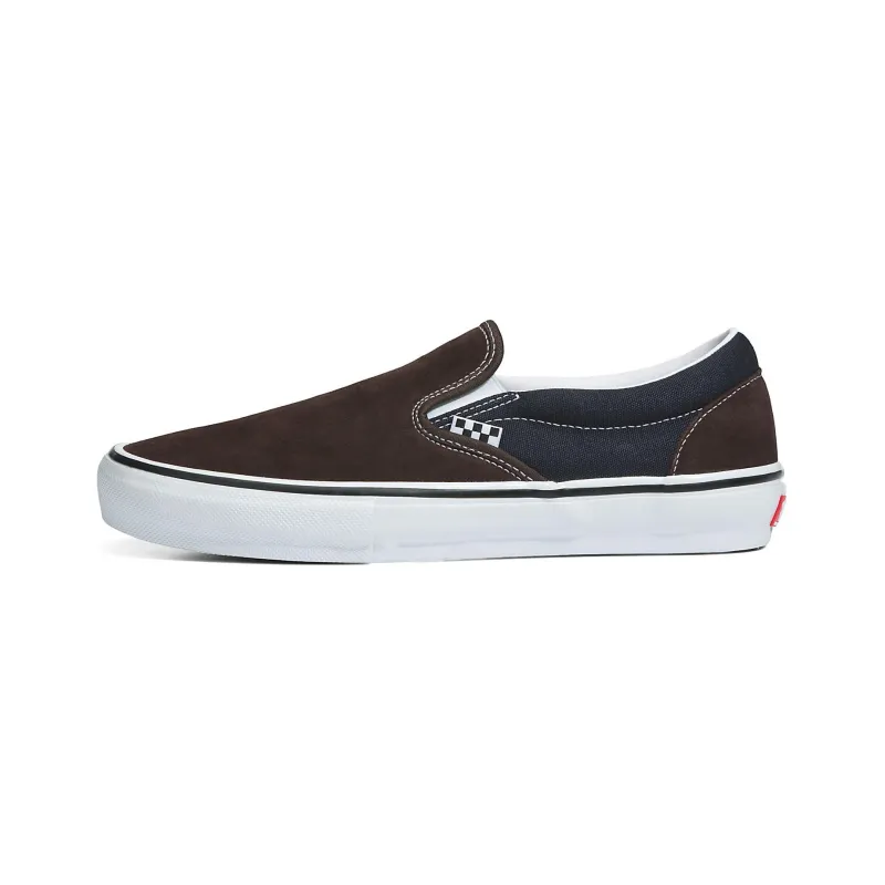Vans Skate Slip On 'Brown Blue'-0