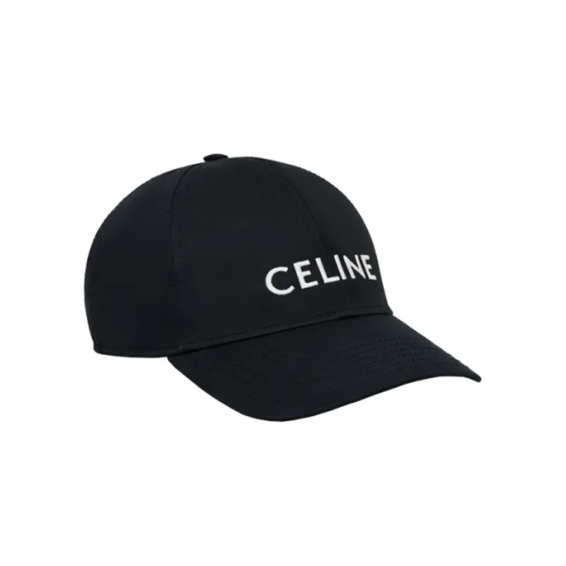CELINE Cotton Baseball Cap Black-1
