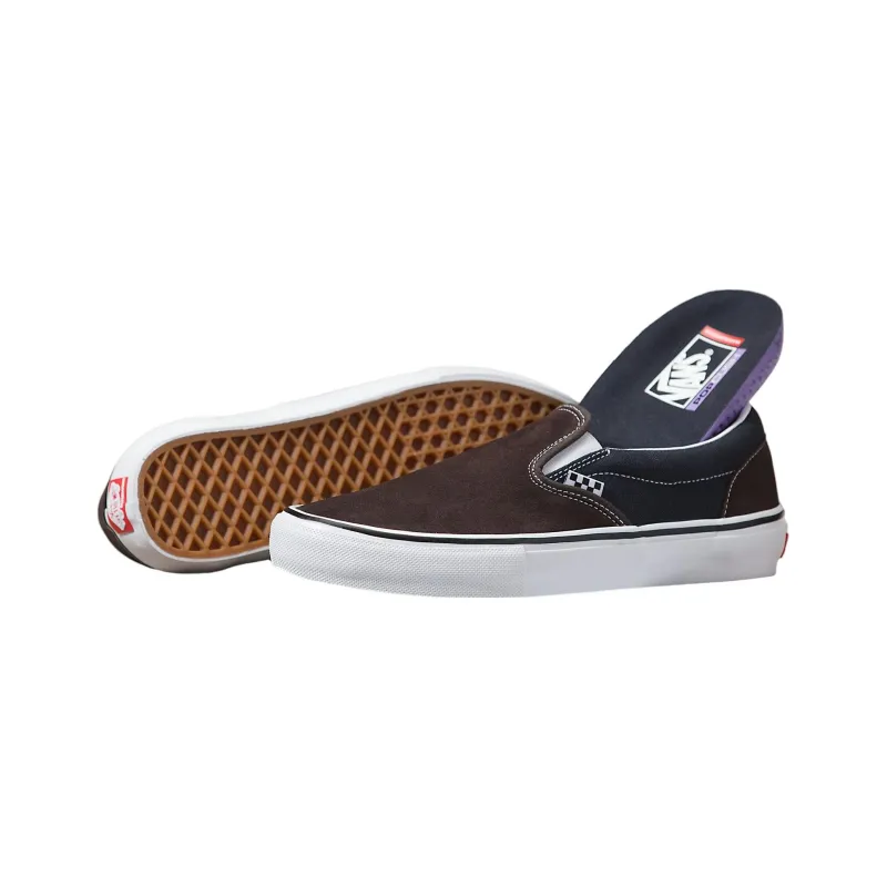 Vans Skate Slip On 'Brown Blue'-4
