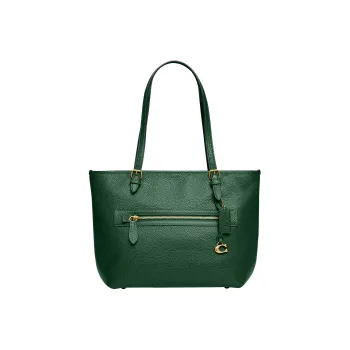 COACH Taylor Grain Leather Tote Bag, Shopping Bag, Shoulder Bag, Handbag Large Size Women's Green