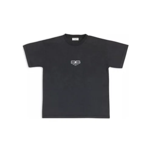 Balenciaga Bb Paris Icon Medium Fit T Shirt Black