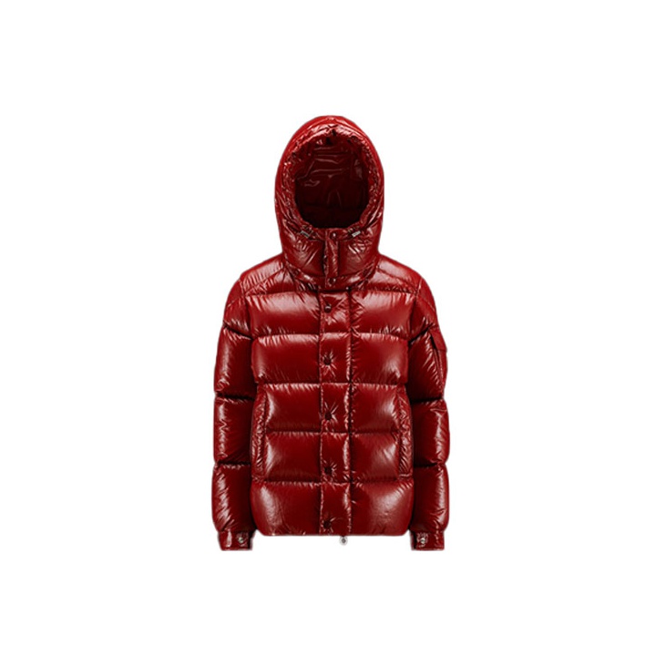 Red moncler coat on sale